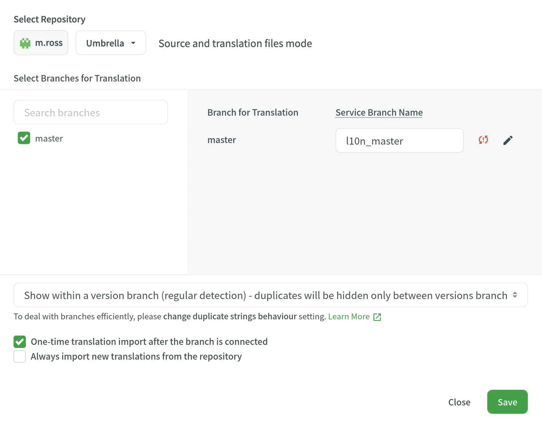 Bitbucket Integration Unconfigured